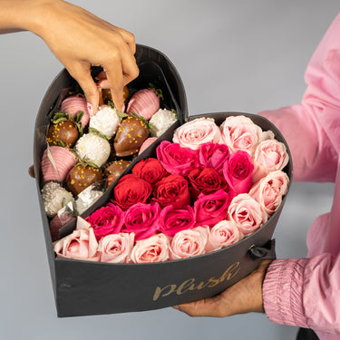 Heart Box - Blossoms & Chocolates Affair