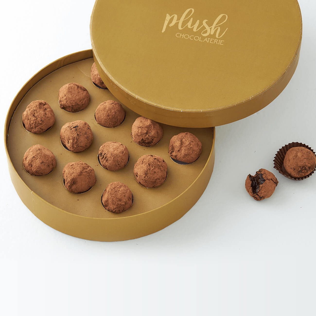 Artisanal Handcrafted Chocolates Round Box (14 pieces)